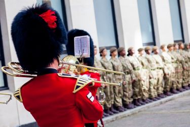 Mossbourne CCF Formation Parade  26.09.19  with Coldstream Guards  4 