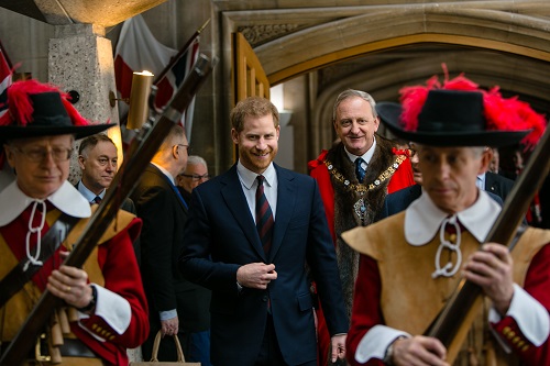 P&M escort the Duke of Sussex at the Lord Mayor's Big Curry Lunch 2019