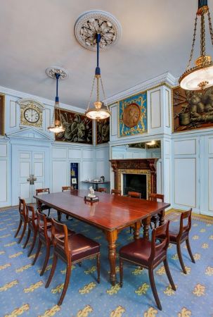 THE HAC Court Room Boardroom Style fireplace