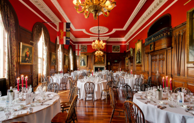 the hac   long room   round table dinner